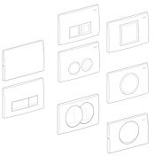 Комплект крепления основания клавиши для инсталляции GEBERIT 241.465.00.1