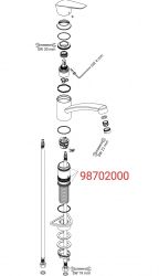 Набор уплотнений для смесителя HANSGROHE 98702000